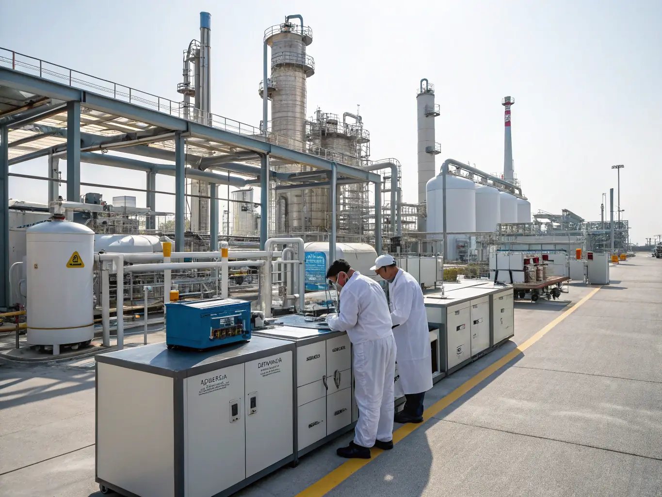 An image illustrating the chemical pulping process, showing a digester with steam and chemicals being used to break down wood fibers in a controlled industrial setting.
