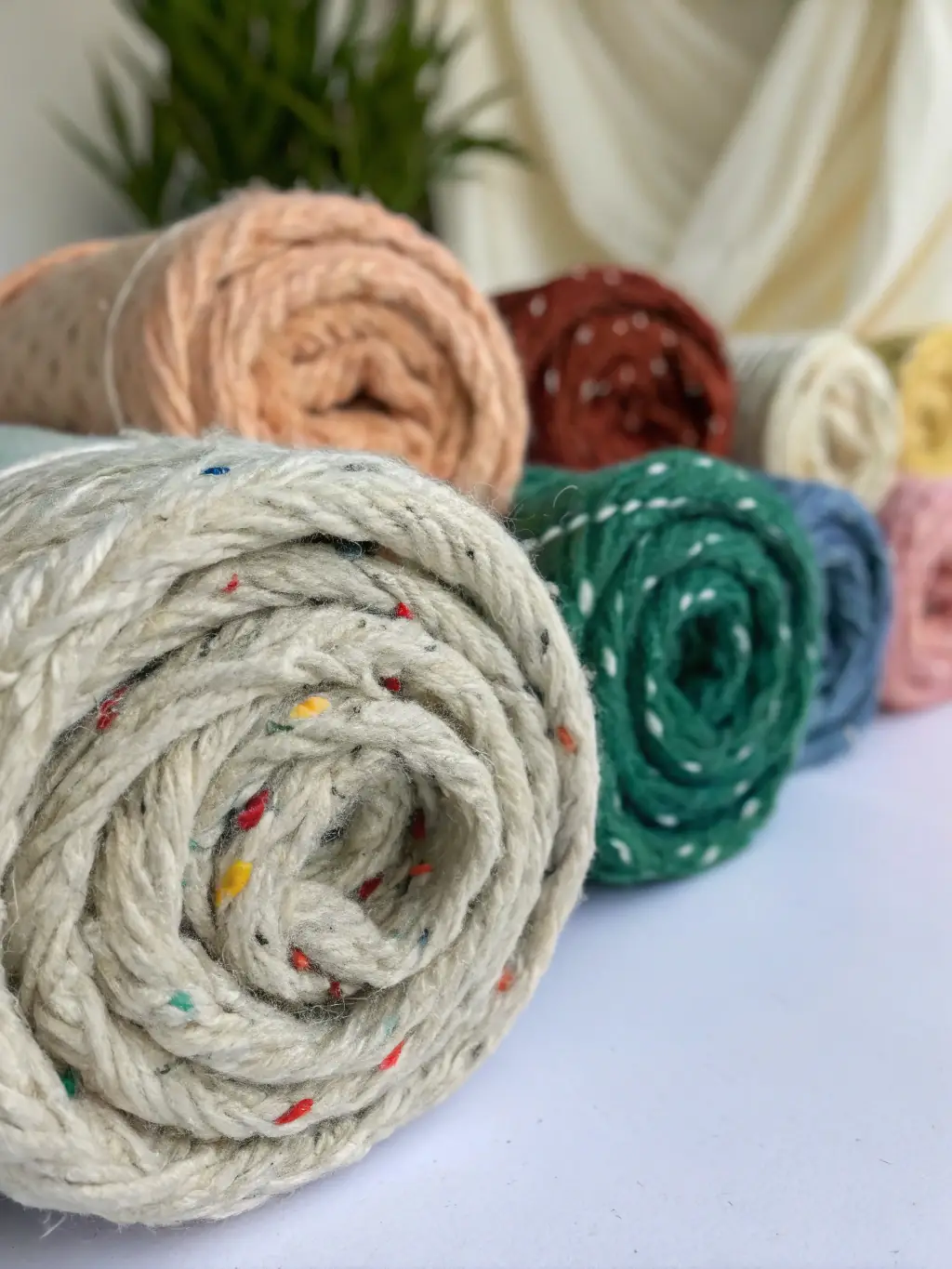 A close-up of recycled pulp fibers, emphasizing the sustainable nature of the product, ready for processing.